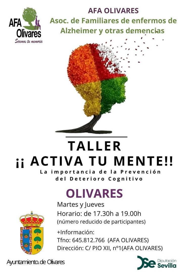 AFA Olivares pone en marcha los talleres «¡Activa tu Mente!» en seis municipios del Aljarafe