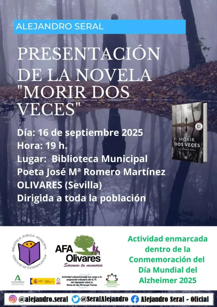 Presentación del libro Morir dos veces en Olivares